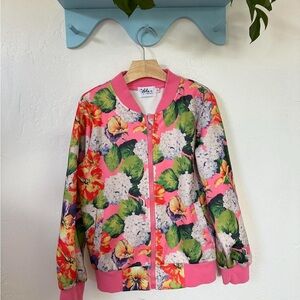 Lola + The Boys Pink Floral Kids Jacket